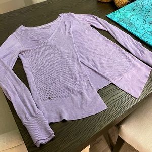 Lululemon Lavender Sweater Cardigan